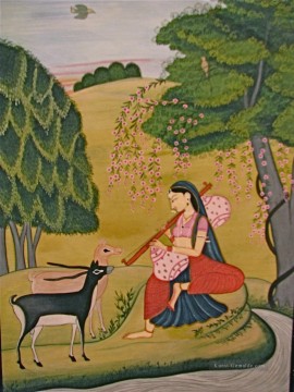  tür - Kangra Art Indien Miniatur